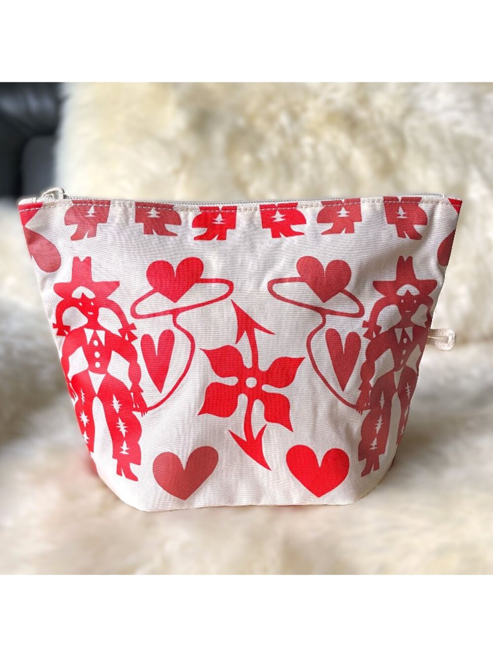 NWOT Baggu Go Pouch Medium - Cowgirl (Western Cut Outs)